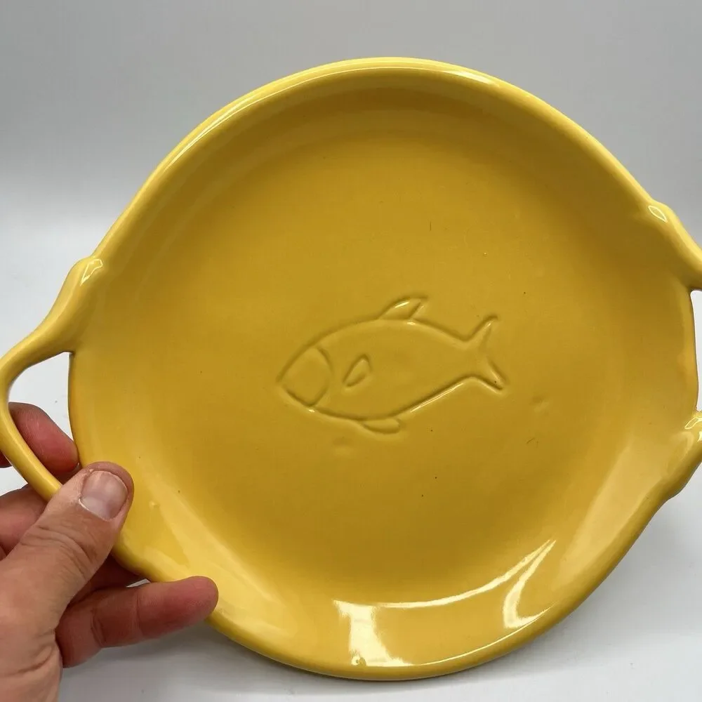 Coche Stoneware Plate - Yellow
